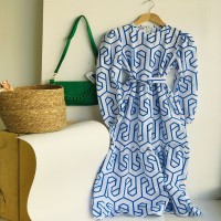 Blue maze dress