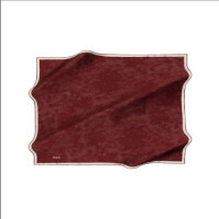 Aker Scarf Foulard en soie uni pour femmes marron