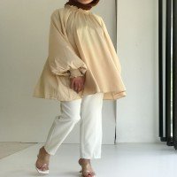 HNZ Gipeli Satin Tunic - Nude