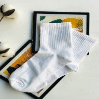 SM Tennis Model Socks -أبيض