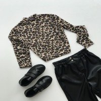 بلوزة VT Leopard Crop