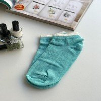 KP Lycra Booties Socks - أخضر مائي