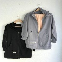 NW Zipper Hooded Jacket - Smoke Grey