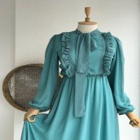 EDR Frilly Dress -لون أخضر نعناعي