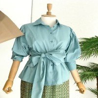 SA Belted Shirt - Mint Green