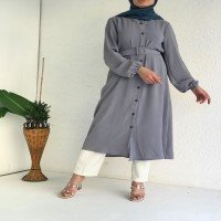 AG Belted Long Tunic - Gray