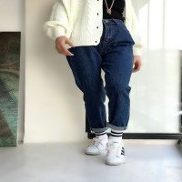 DCR Straight Mom Jeans - Dark Blue