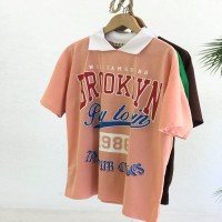 SHN Collar Brooklyn T-Shirt - Powder