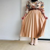 SG Elastic Waist Pleated Skirt - Honey Foam