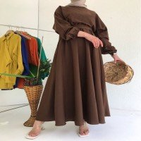 END Knitwear Mevlana Dress -brown