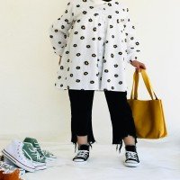 FX Daisy Pattern Shirt - White & Black