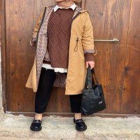 HBS Short Hooded Trench - Camel