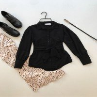 SA Belted Shirt - Black