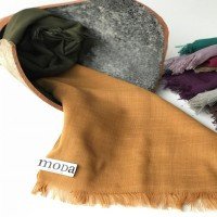 Ale Cotton Look Flame Shawl - Mustard