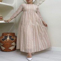 PLN Embroidery Pattern Dress - Cream