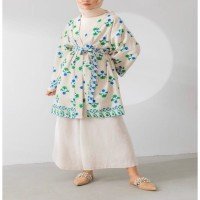 LM Patterned Kimono - GREEN
