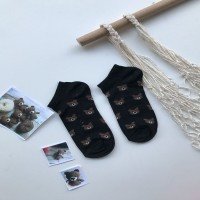 TW Teddy Bear Socks - Black