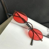 HB Double Oval Glasses -Red