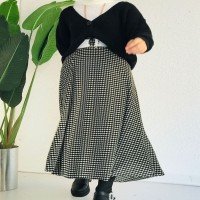 Crowbar Pattern Velvet Skirt