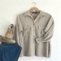 KT Mini Square Shirt - Beige