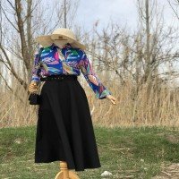 ML Ivy Pattern Shirt - Blue