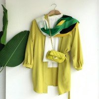 NS Straight Kimono - Oil Green