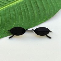 HB Double Oval Glasses -Black