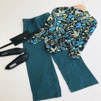 Camisole Pants - Petrol Blue