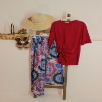 Ethnic Pattern Trousers - Blue