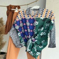 HA Mixed Pattern Shirt - Green