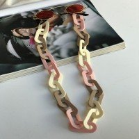 US Large Eyeglass Chain - Pastel Powder