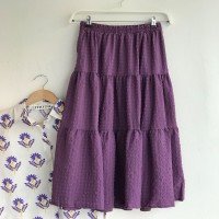 DM Three Frill Skirt - Purple