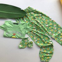 Avocado Queen Pajamas Set - Mint Green