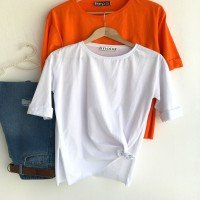 SHE Double Sleeve T-Shirt -White