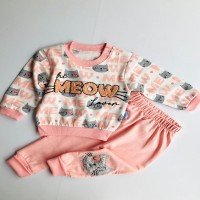 Baby Meow Written 2-Piece Set -   Somon