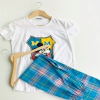 Character Printed Pajamas Set - White
