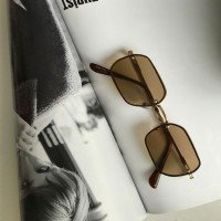 HB Vintage Rectangle Glasses - Brown