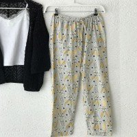 ADL Rabbit Pajama Bottom - Gray - Yellow