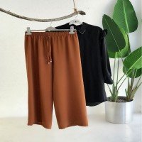 ALG Ayrobin Wide Leg Trousers - Kiremit