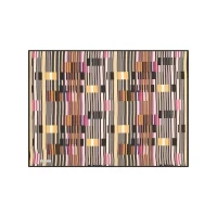 Aker Scarf Pink Women's Geometric Patterned Polyester Scarf