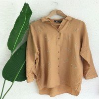 WR Hook Printed Shirt - Camel