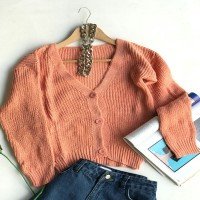 HZ Three Button Cardigan - Somon