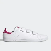 Adidas Stan Smith Cf C White - Pink Girls Walking Shoes