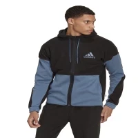 adidas Black - Blue Men's Zip Jacket HK4606 M CB FZ