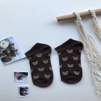 TW Teddy Bear Socks - Brown