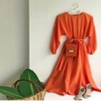 END Knitwear Mevlana Dress - orange