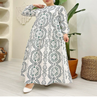 PLN Authentic Patterned Dress - Green