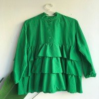 Tunique chemise à froufrous superposés NS - Green