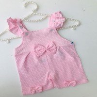 MB Bow Loaflet Overalls - Pink