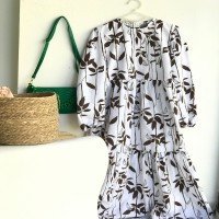 END Twisted Leaf Dress - Brown